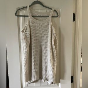 Sparkly Shoulder Cut Off Sweater ✨